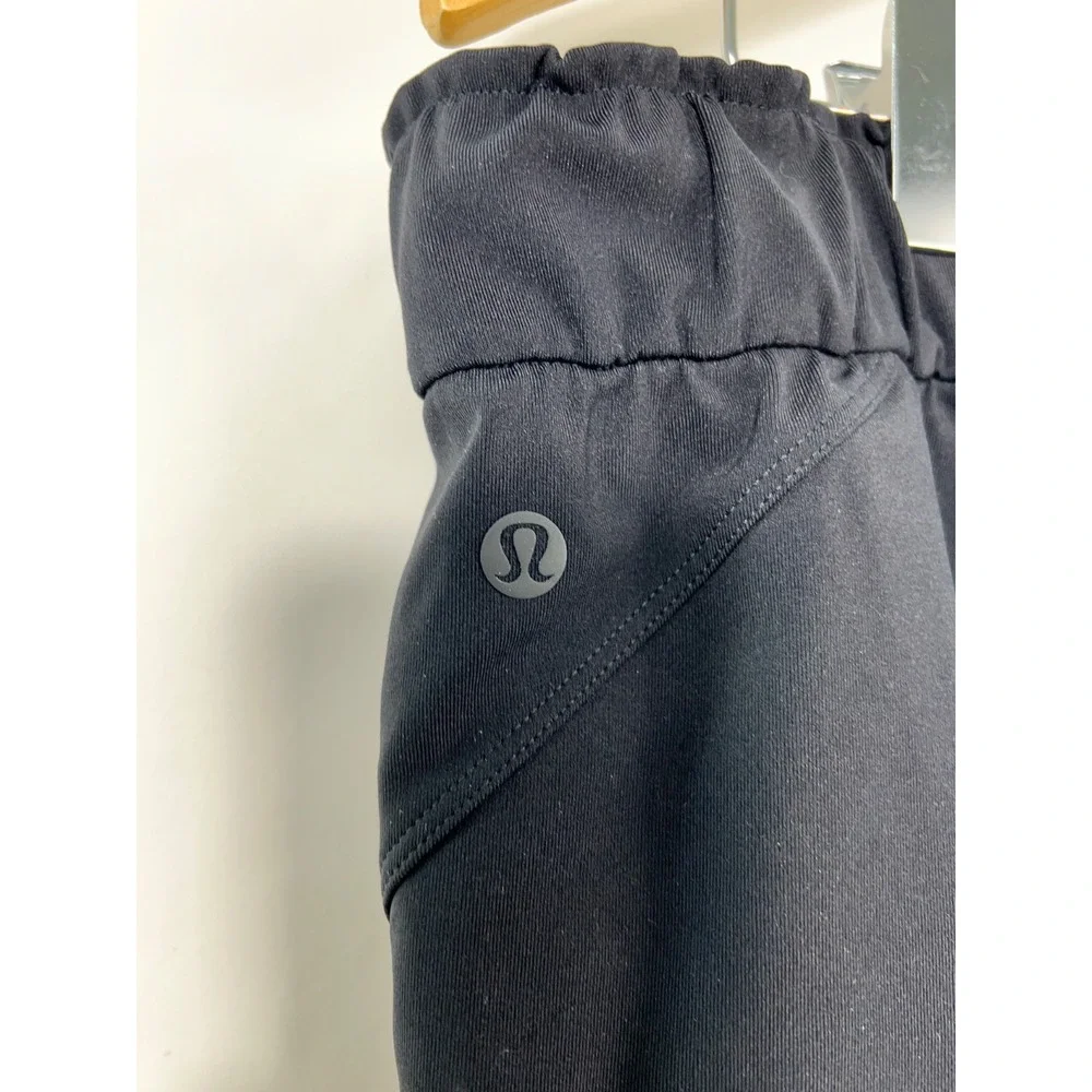 Lululemon Women's Keep Moving Black‎ Joggers Tie Drawstring Size 14 Workout Gym - Picture 6 of 12